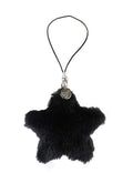 Fluffy Star Charm | Black
