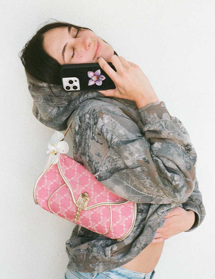 Orchid | Black iPhone Case