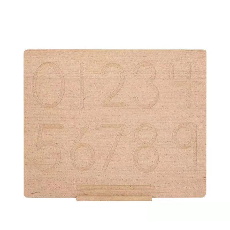 Reversible Number Wooden Tracing Board