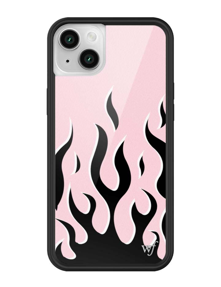 Flames | Pink & Black iPhone Case