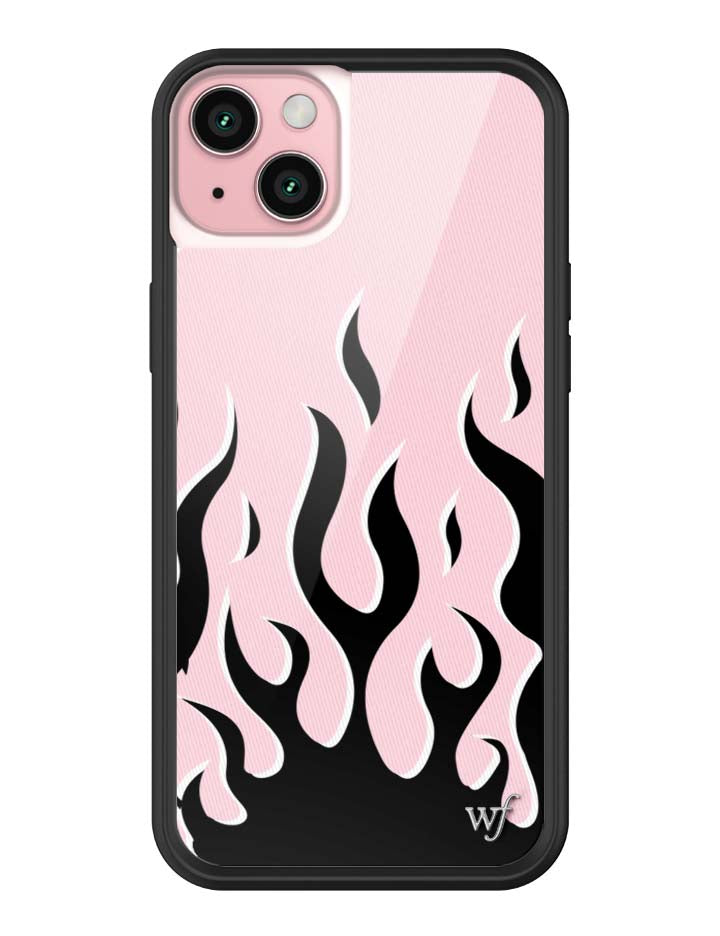 Flames | Pink & Black iPhone Case