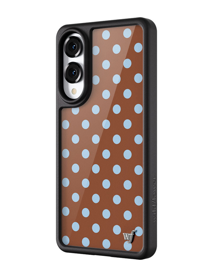Polka Dot | Brown and Blue Samsung Galaxy Case