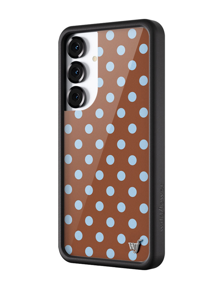 Polka Dot | Brown and Blue Samsung Galaxy Case