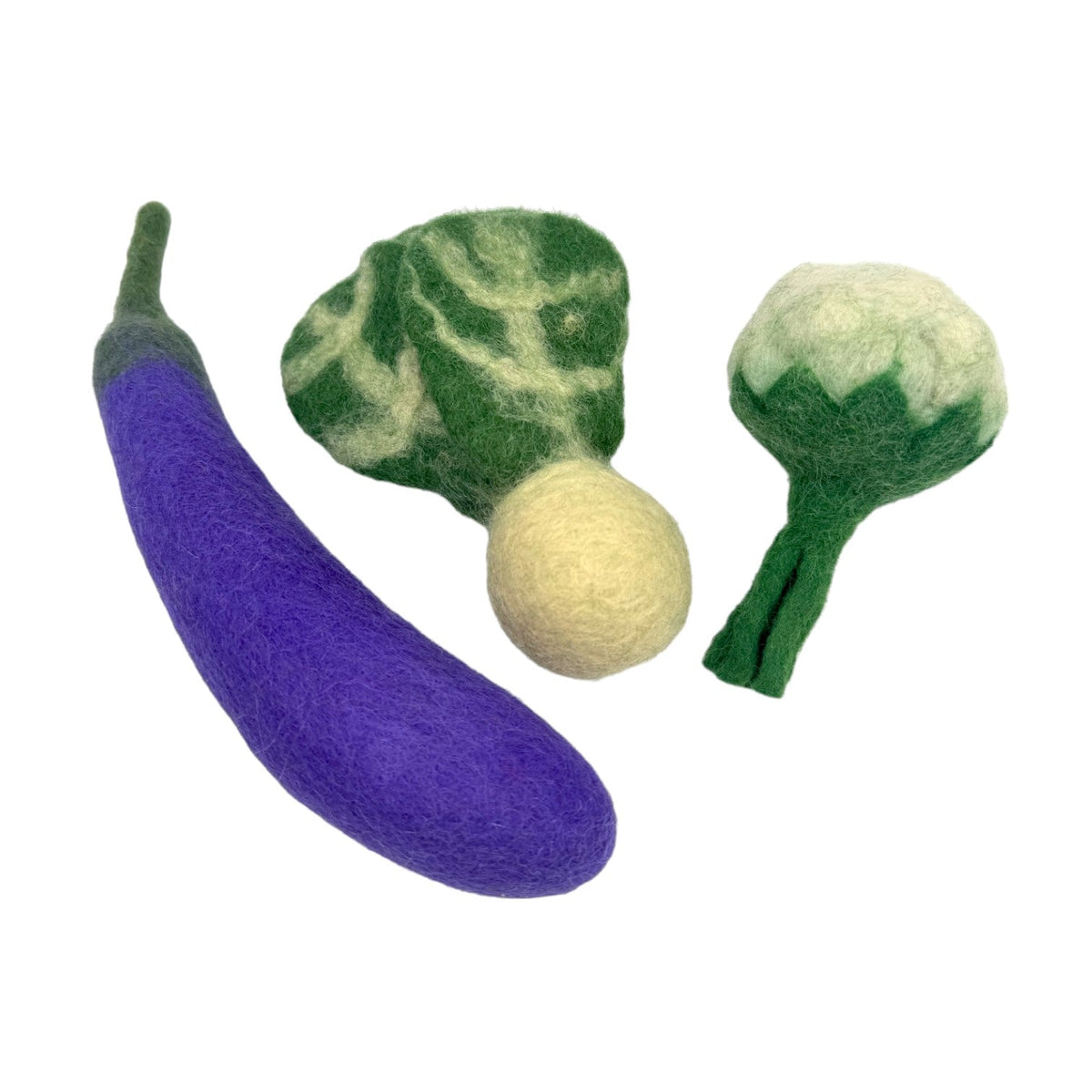 **Pre-order (Ships in 2-3 Weeks)**Handmade in Nepal 100% Wool Felt Foods Play Set for Pretend Cooking and Farmer's Market Play