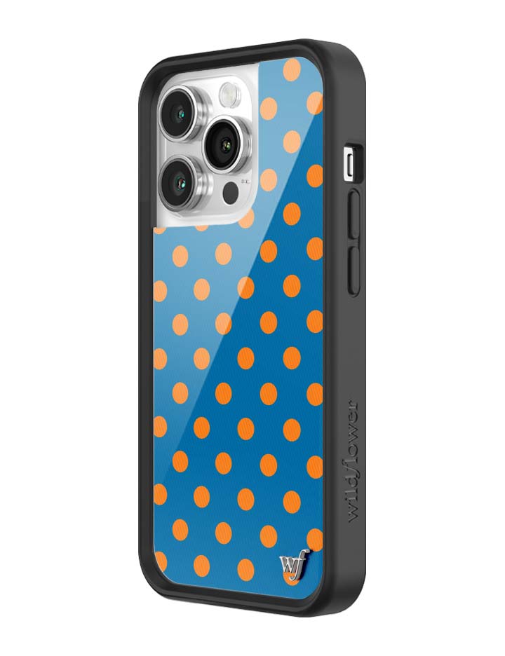 Polka Dot | Blue and Orange iPhone Case