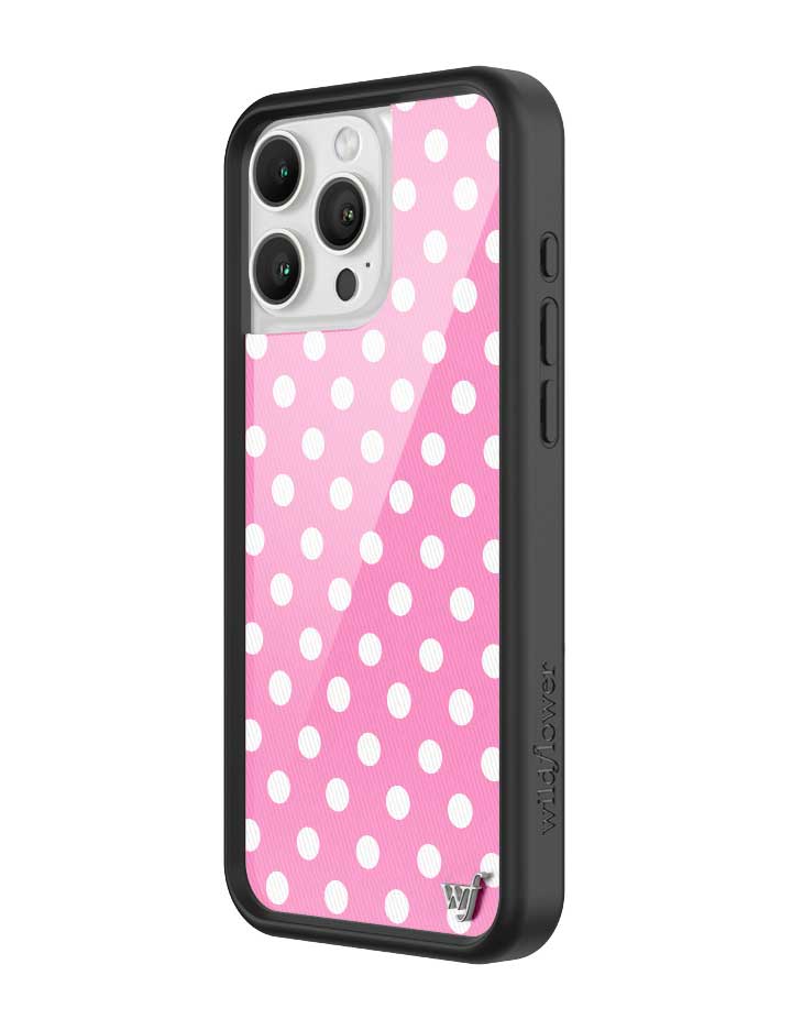 Polka Dot | Pink and White iPhone Case
