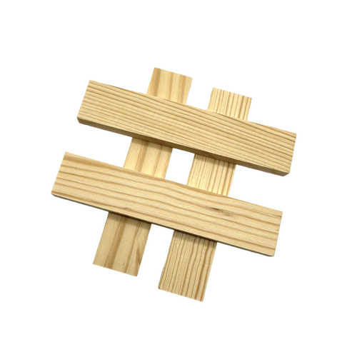 120-Piece Natural Wooden Building Planks Set | Open-Ended STEM Construction