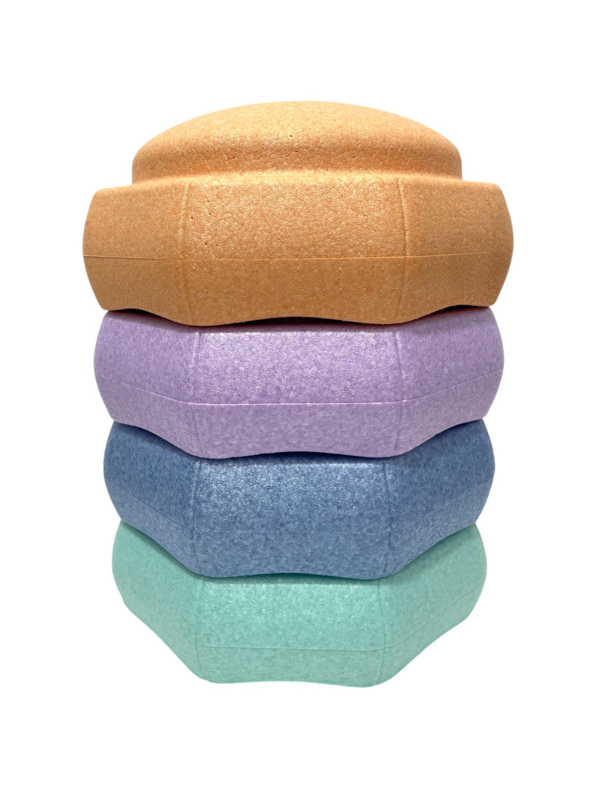 6 Pieces Pastel Rainbow Stepping Stones Set
