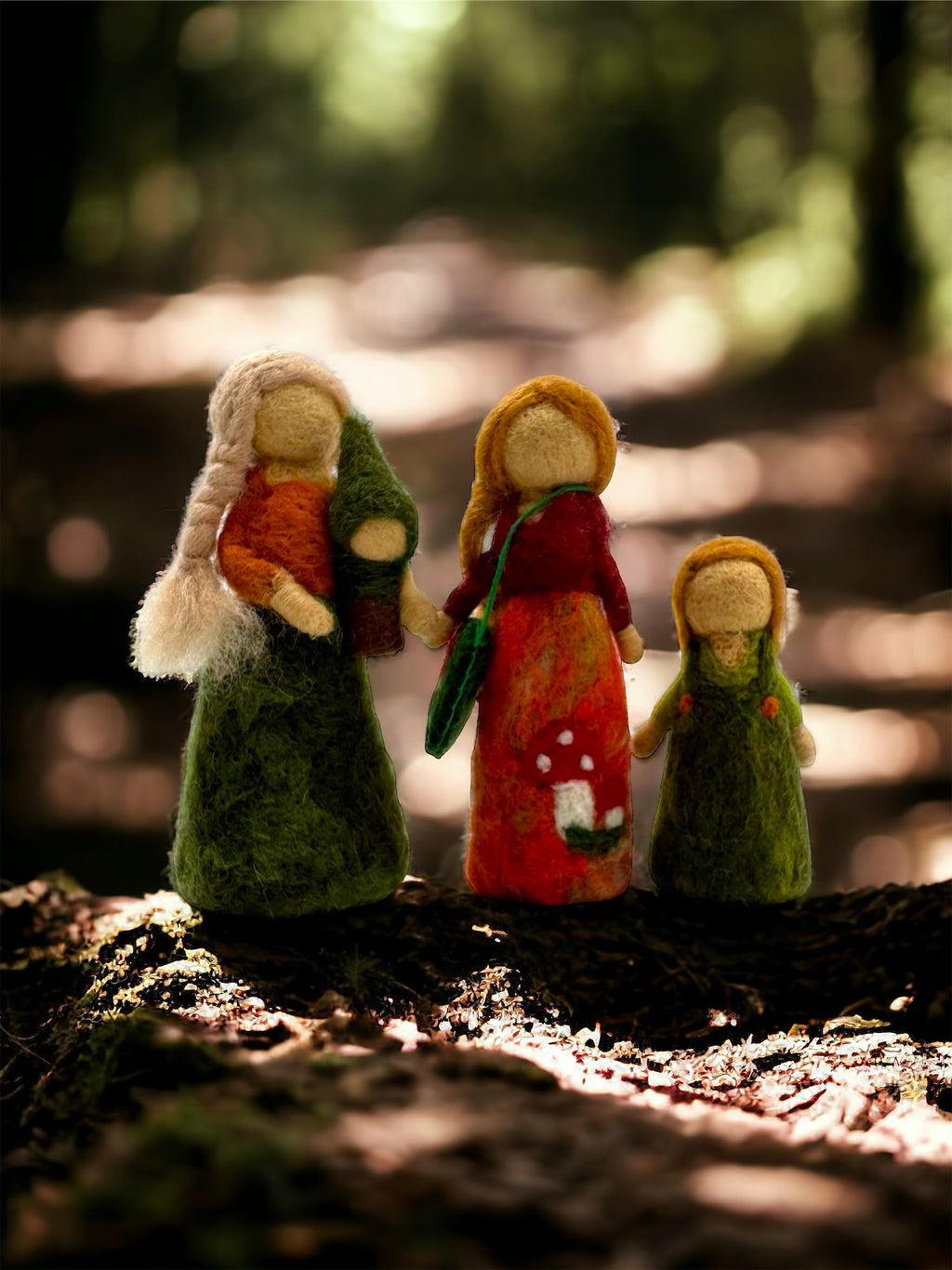 **Pre-order (Ships in 2-3 Weeks)**Handmade in Nepal 100% Wool Felt Foods Play Set for Pretend Cooking and Farmer's Market Play