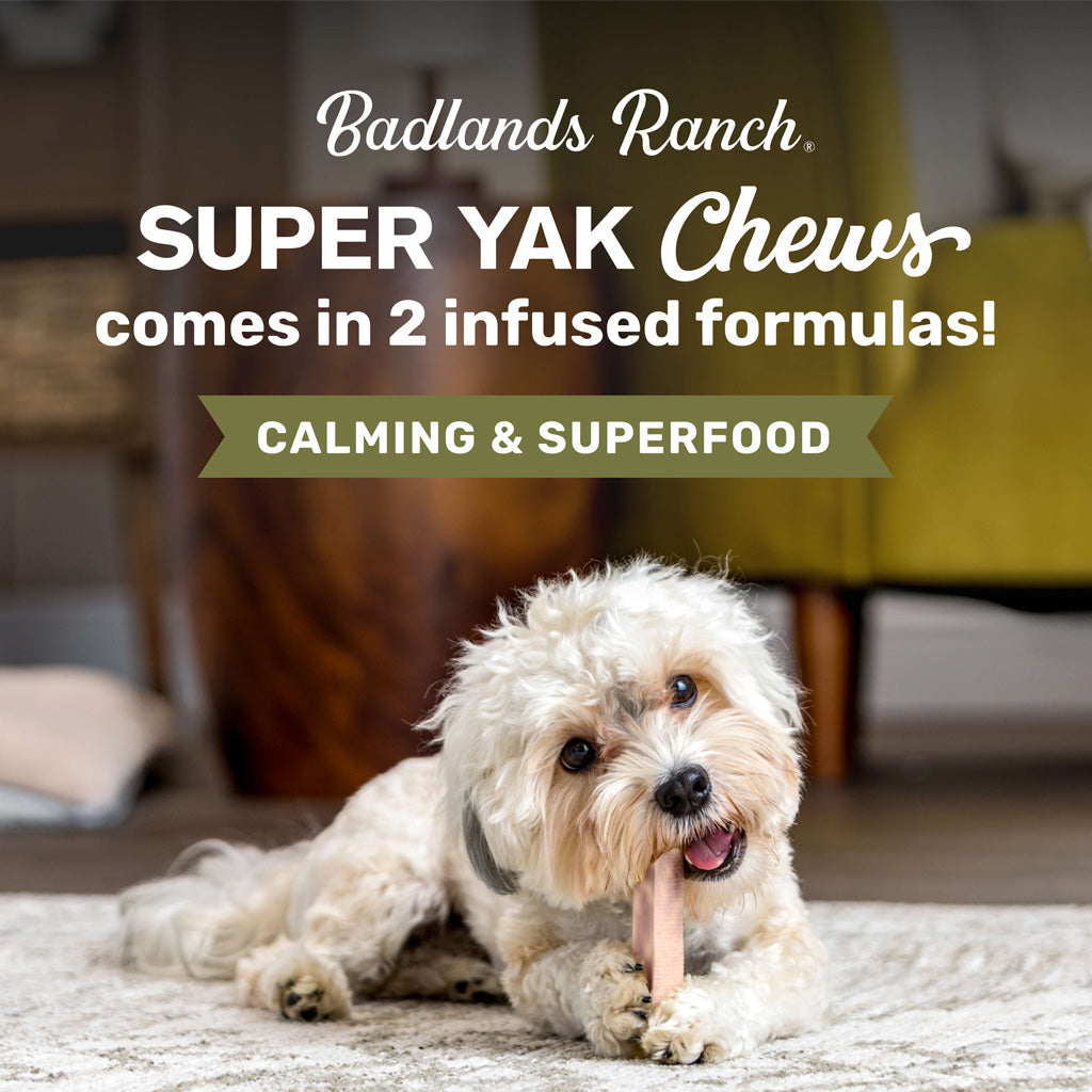 Badlands Ranch Superchew Superfood Formula Dog Chews, Medium, 3-oz