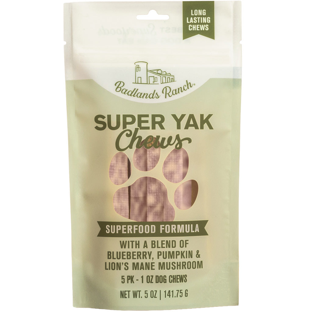 Badlands Ranch Superchew Superfood Formula Dog Chews, Small, 1-oz