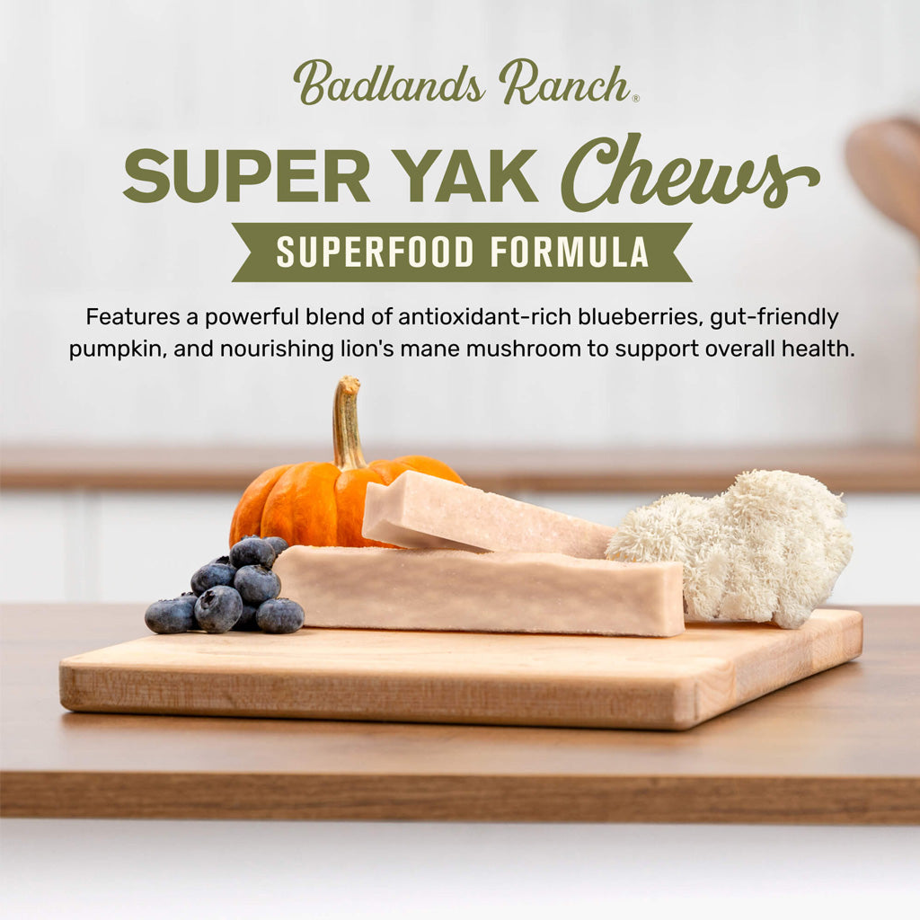 Badlands Ranch Superchew Superfood Formula Dog Chews, Small, 1-oz