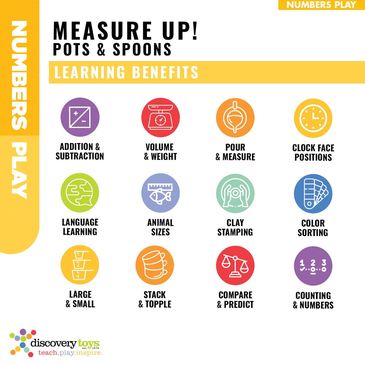 MEASURE UP! POTS & SPOONS Stack & Learn Set